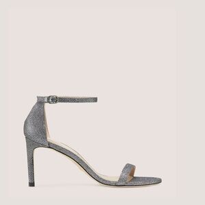 Stuart Weitzman Nunaked Straight Strap Sandal in
Gunmetal Size 5 NWOT